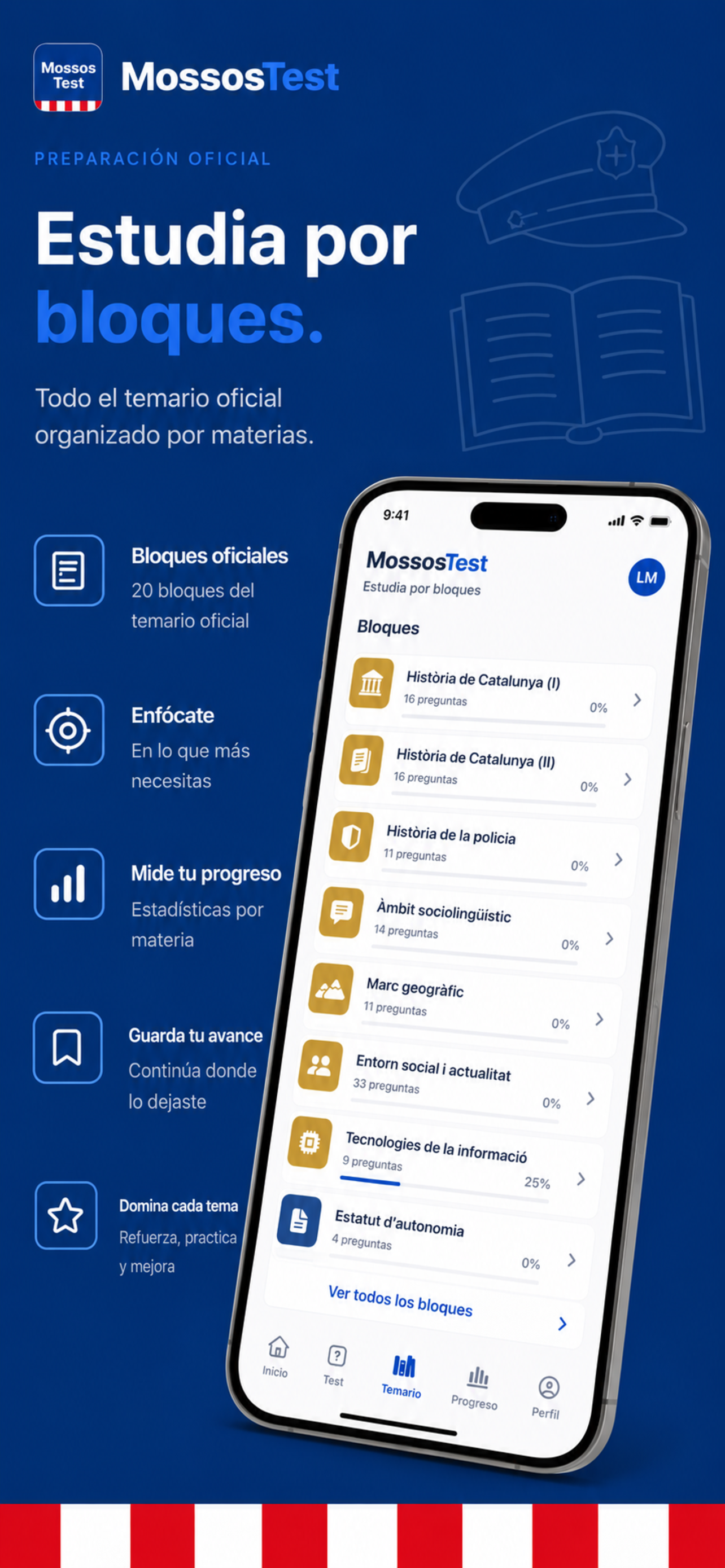 Estudia por bloques