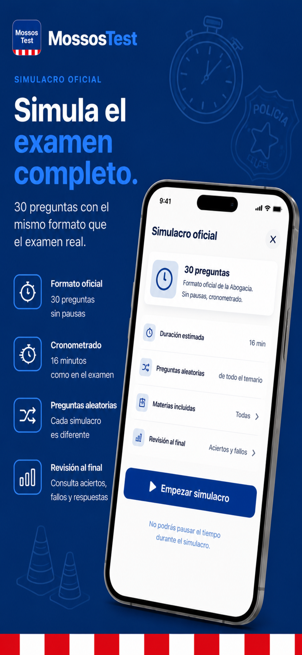 Simula el examen completo